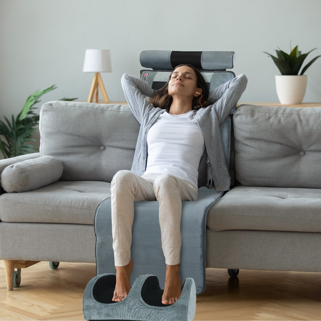Full Body Electric Massage Mat With Neck Massage, Foot Massage, Head Pillow And Cloth
