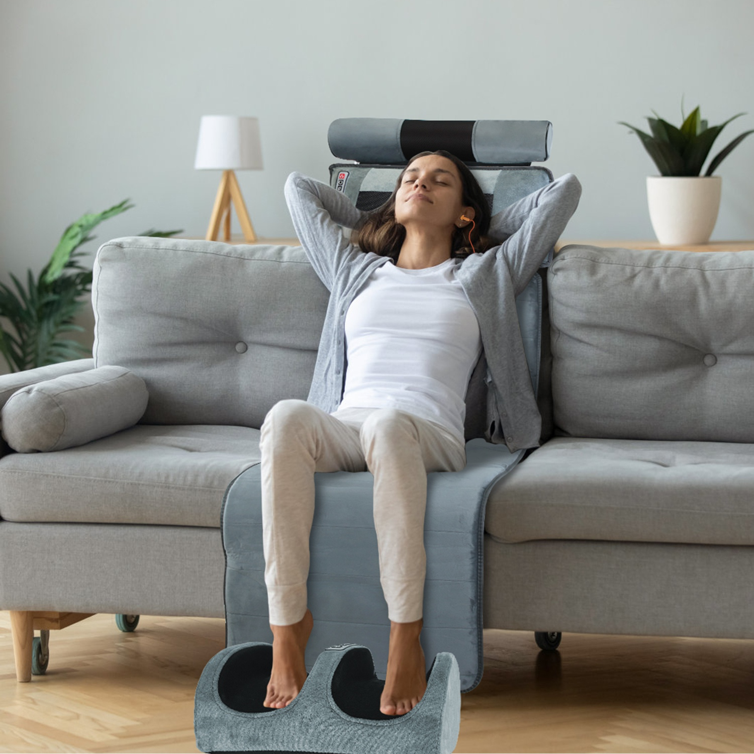 Full Body Electric Massage Mat With Neck Massage, Foot Massage, Head Pillow And Cloth